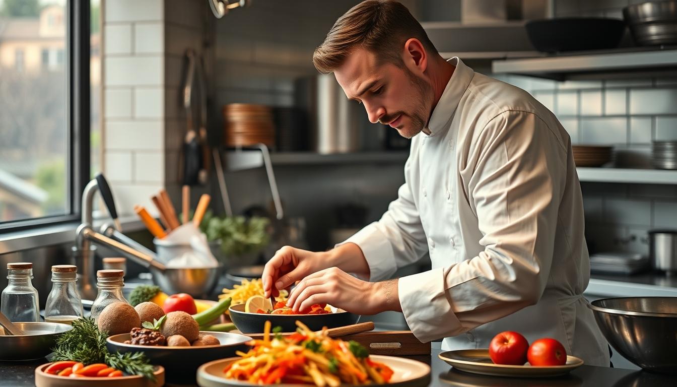 Freshly baked homemade cake in a kitchen setting